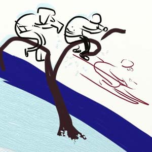 Помолиха треньорите на скиорите да не се катерят по дърветата край пистите в Сочи